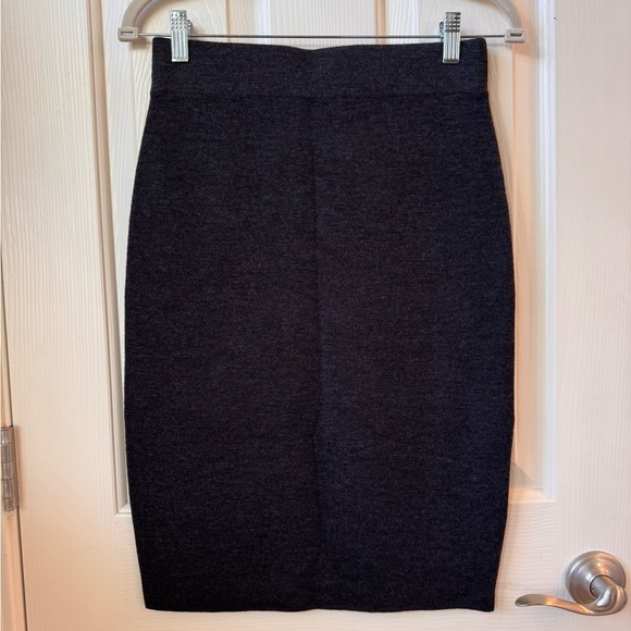NWT Winser London Milano 100% Merino Wool Career office Pencil Skirt Grey Small - Picture 11 of 13
